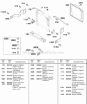 Part Location Diagram of 820452 Briggs and Stratton Screw-Radiator Support